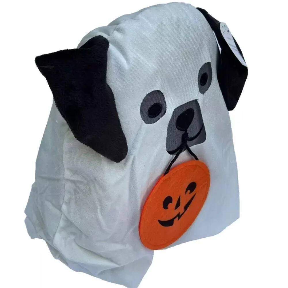 NWT Target Bullseye 2024 Halloween Collection Ghost Puppy Dog Decorative Pillow - Picture 2 of 3